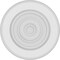 Ekena Millwork Standard Grayson Bullseye Rosette With Rounded Edge, 5"W x 5"H x 1/2"P ROSP050X050X050GRY04 - alternate 4